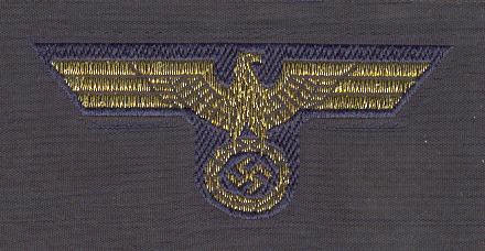 GERMAN NAVY OFFICER BEVO CAP EAGLE