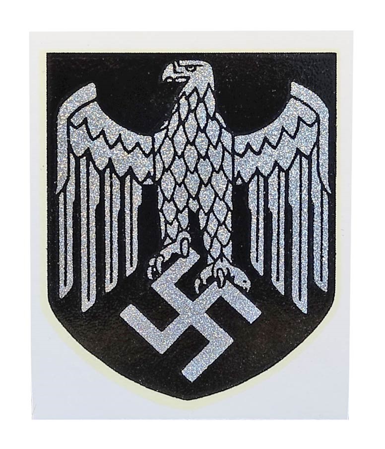GERMAN WW2 HEER HELMET DECAL VARIANT " GRAY OUTLINES"