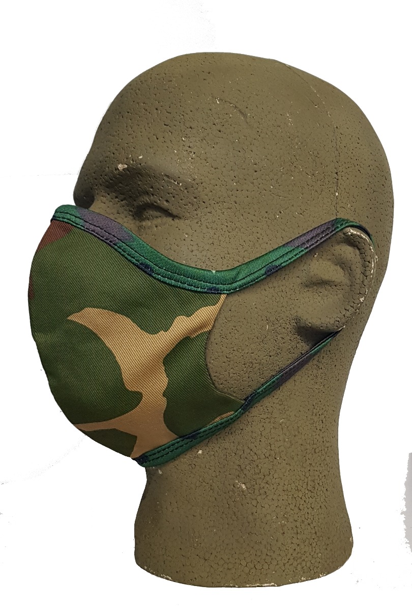 FACE MASK WASHABLE CAMO MATERIAL 