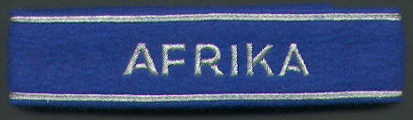 AFRIKA BULLION OFFICER CUFF TITLE