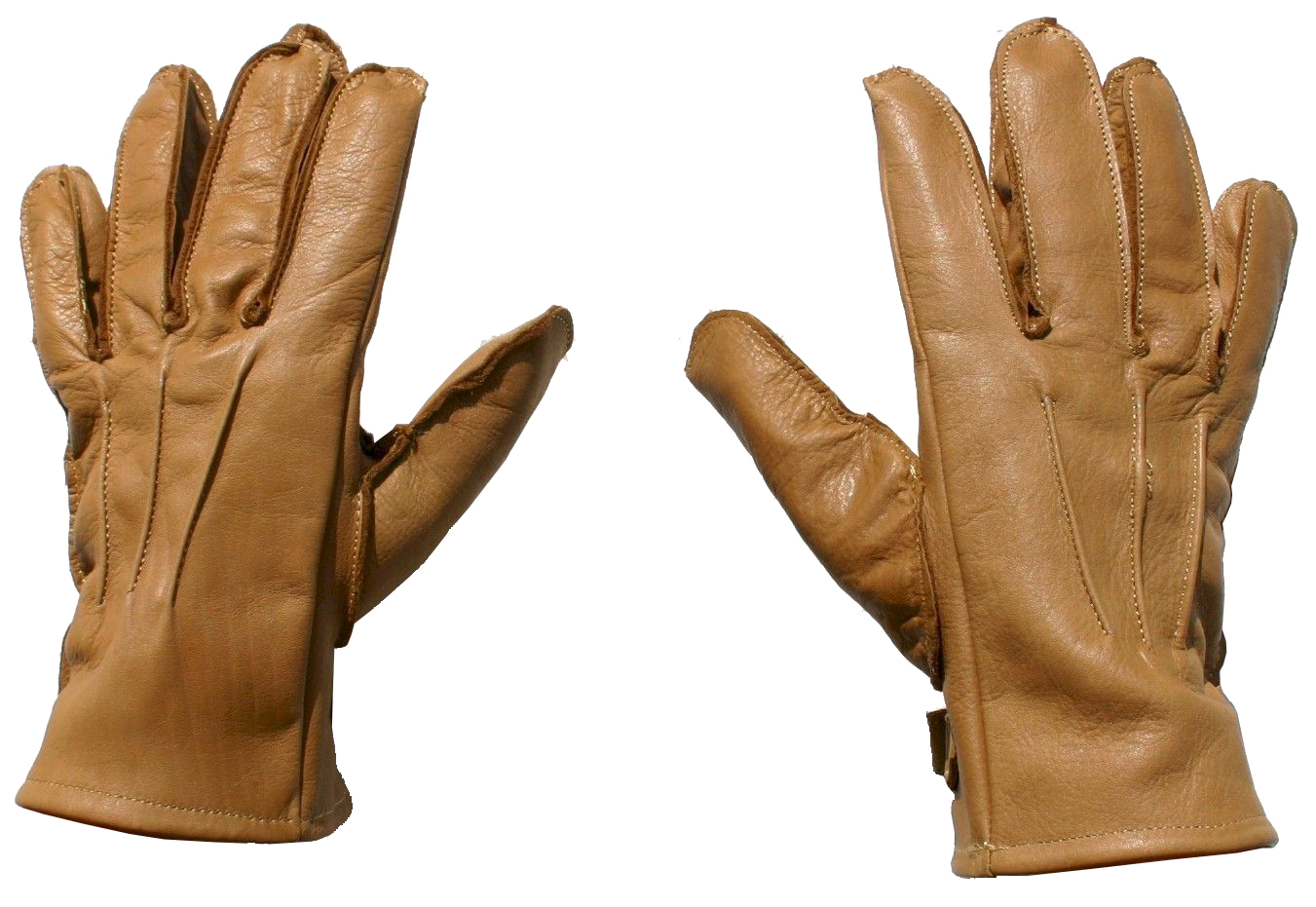 D- DAY U.S. WW2 M-39 TYPE 1 AIRBORNE BROWN LEATHER GLOVES