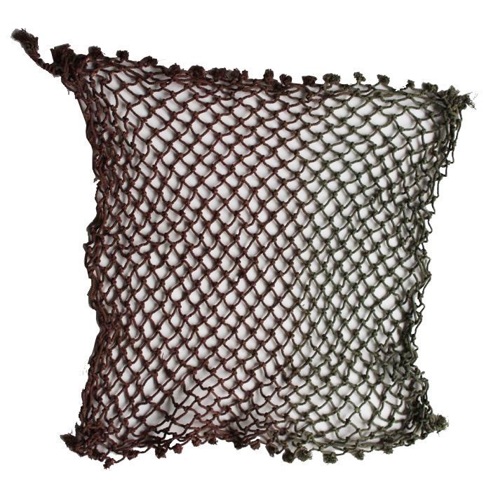 CANADIAN WW2 MKII COLOR BROWN/ GREEN HELMET NET - REPRODUCTION