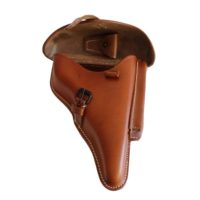 WW2 WWII Reproduction Holster P08 Luger Allemand Couleur Marron 