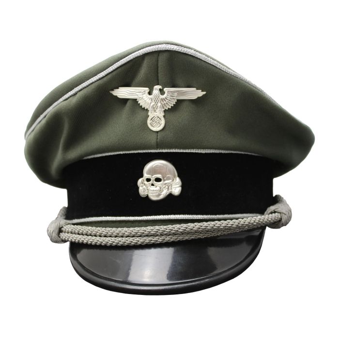 WAFFEN INFANTRY OFFICER CAP WITH SILVER