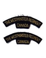 ww11 THE WESTMINSTER REGIMENT CANADA SHOULDER FLASHES