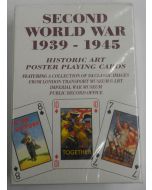 AMERICAN WW11 1939 - 1945 HISTORIC ART POSTER PLAYING CARDS