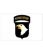 AMERICAN WWII 101st AIRBORNE WHITE FLAG
