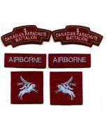 FIRST CANADIAN PARACHUTE BATTALION BADGES & PATCHES - SET OF 6