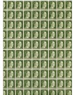 FULL AND COMPLETE GERMAN WWII HITLER HEAD STAMP SHEET OF 100 STAMPS 30 RPF VALUE