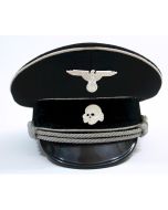 GERMAN ALLGEMEINE SS OFFICERS VISOR CAP 