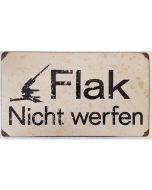 GERMAN FLAK METAL SIGN