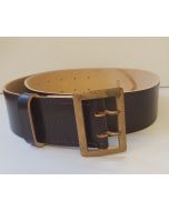 GERMAN SS GENERALS OR ARMY BROWN BELT WITH ORIGINAL GOLD BUCKLE
