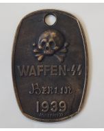 GERMAN WAFFEN SS BERLIN 1939 IDENTIFICATION TAG