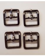 GERMAN WWII CHIN STRAP REPLACEMENT BUCKLES (FOUR)