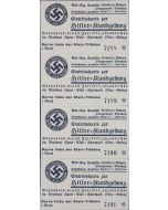 4 TICKETS TO AN ADOLF HITLER RALLY IN DRESDEN ON JULY 23, 1932  - REPRODUCTION 