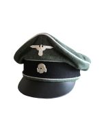 GERMAN WWII WAFFEN SS FIELD GREY " CRUSHER"  CAP