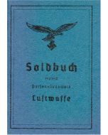LUFTWAFFE SOLDBUCH BLANK NAVY BLUE