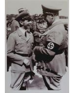 UNSERE WAFFEN SS POSTCARD - HERMAN GORING AND JOSEPH GOEBBELS IMAGE