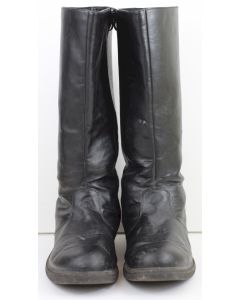 GERMAN OFFICER LEATHER JACK BOOTS WITH SIDE ZIPPER USED