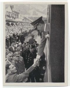 DER DANK DES FUHRERS IST DER SCHONSTE LOHN FUR DIE AUS DEM KERKER BEFREITEN KAMPFER ( WAHLREISE 1938)  - CIGARETTE CARD