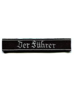 GERMAN DER FUHRER 4.SS REGIMENT OF 2.SS DIVISION BULLION CUFF TITLE 