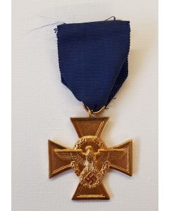 GERMAN THIRD REICH 25 YEARS POLICE LONG SERVICE AWARD IN GOLD
