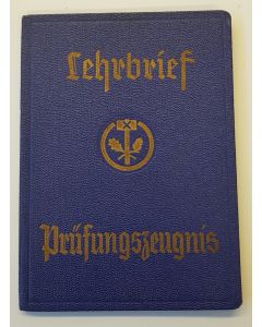 GERMAN THIRD REICH TEACHERS CERTIFICATE (lehrbrief Prüfungszeugnis)
