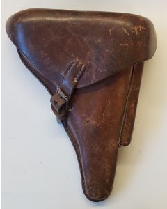 GERMAN WW1 BROWN LEATHER LUGER HOLSTER