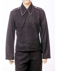 GERMAN SS PANZER SET: BLACK WRAPPER JACKET AND TROUSERS