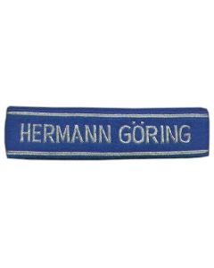 GERMAN HERMANN GORING BULLION OFFICERS CUFF TITLE 