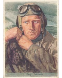 GERMAN LUFTWAFFE PILOT POSTCARD BY WILLRICH - ORIGINAL 