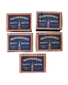 AMERICAN WW2 INDEPENDENCE BRAND SAFETY MATCH BOX (EMPTY) 