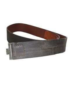 WAFFEN SS CONTRACT ENLISTED LEATHER BELT WITH RZM MARK  401/43 SS