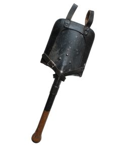 WW2 GERMAN STRAIGHT SHOVEL AND 1937 DATED CARRIER 