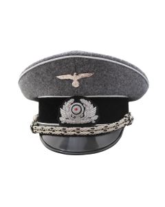 GERMAN RAILWAY POLICE LEADER VISOR CAP SCHIRMMUTZE 