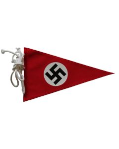 GERMAN WWII NSDAP (NAZI PARTY) CAR PENNANT