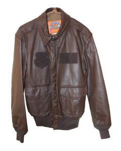 COOPER TYPE A-S BROWN LEATHER FLIGHT USAF BOMBER PILOTS JACKET SIZE 36R MADE IN USA