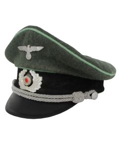 GERMAN WWII GEBIRGSJAGER MOUNTAIN TROOP OFFICER VISOR CAP