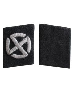 WAFFEN-SS EM/NCO COLLAR TABS WORN BY MEMBERS OF THE 11TH SS FREIWILLIGEN PANZER GRENADIER DIV. NORDLAND