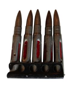 CANADIAN LEE ENFIELD .303 TRAINING AMMUNITION AND STRIPPER CLIP 