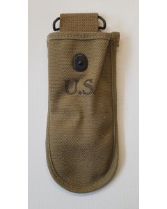 ORIGINAL WWII U.S. ARMY CANVAS BELT POUCH FOR WIRE CUTTERS 1942 BY SCOTT Mfg.