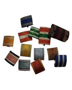 LOT OF ORIGINAL RIBBON BARS FROM WWI AND WWII