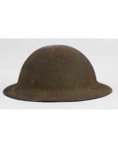 US M-1917 WWI STEEL BRODIE HELMET ,LINER & CHINSTRAP