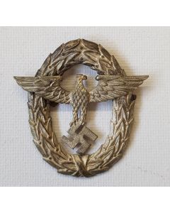 ORIGINAL WWII 1ST PATTER POLICE VISOR CAP EAGLE