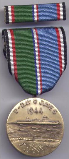 ww11 AMERICAN D-DAY COMMEMORATIVE MEDAL