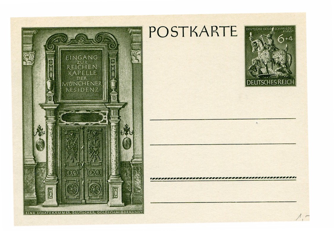 Eingang zur Reichen Kapelle der Münchner Residenz Postcard