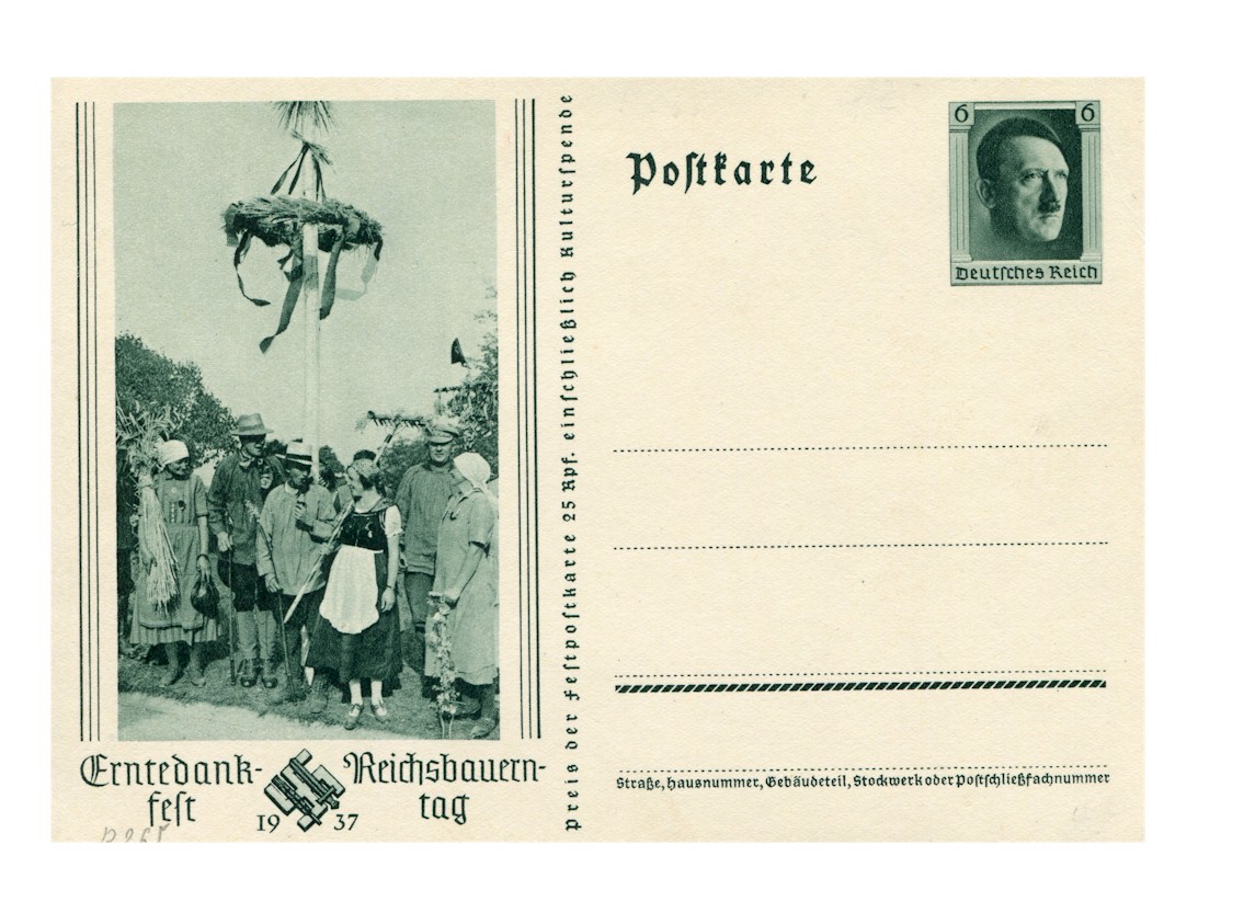 Erntedankfest - Reichsbauerntag 1937 Pstcard