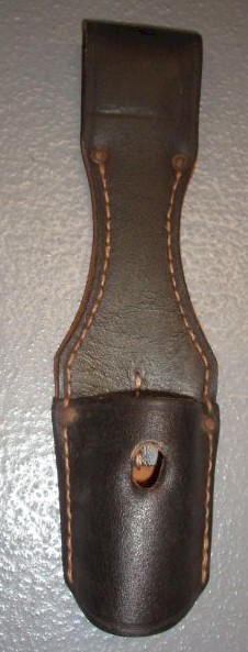 GERMAN BLACK LEATHER LATE FROG WITHOUT LOOP