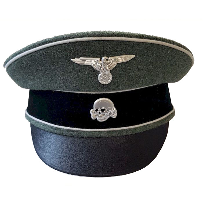 GERMAN WAFFEN SS FIELD GREY CRUSHER CAP