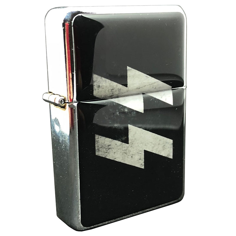 BLACK SS LIGHTER WITH SS RUNES -REPRODUCTION  